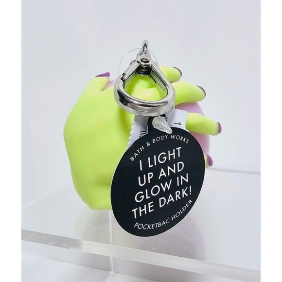 Witch Hand Glow n the Dark LightUp Crystal Ball Pocketbac Holder Bath Body Works - Picture 6 of 9